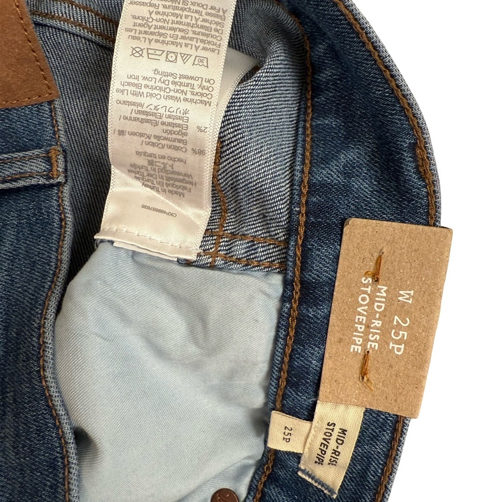 Madewell Women's Mid-Rise Stovepipe Jeans - Blue - Picture 7 of 11